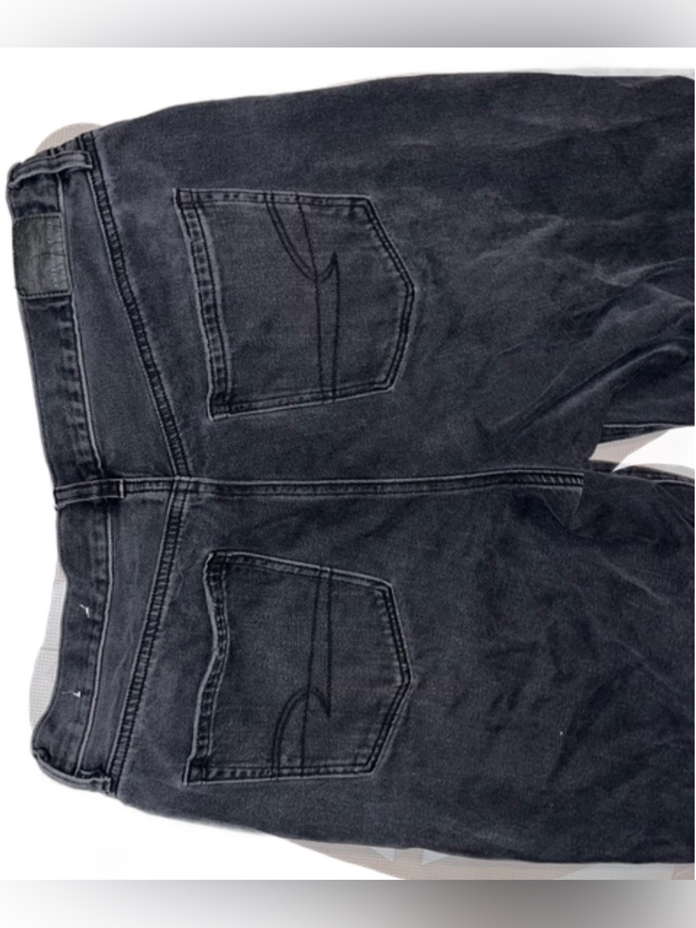 Women’s Black Washed American Eagle Ripped Jeans